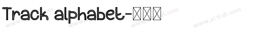 Track alphabet字体转换